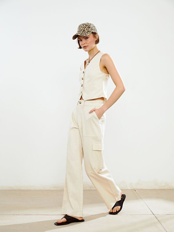 Moudda LC Waikiki - Pantalon fin en tissu pour Femme - Tunisie 2
