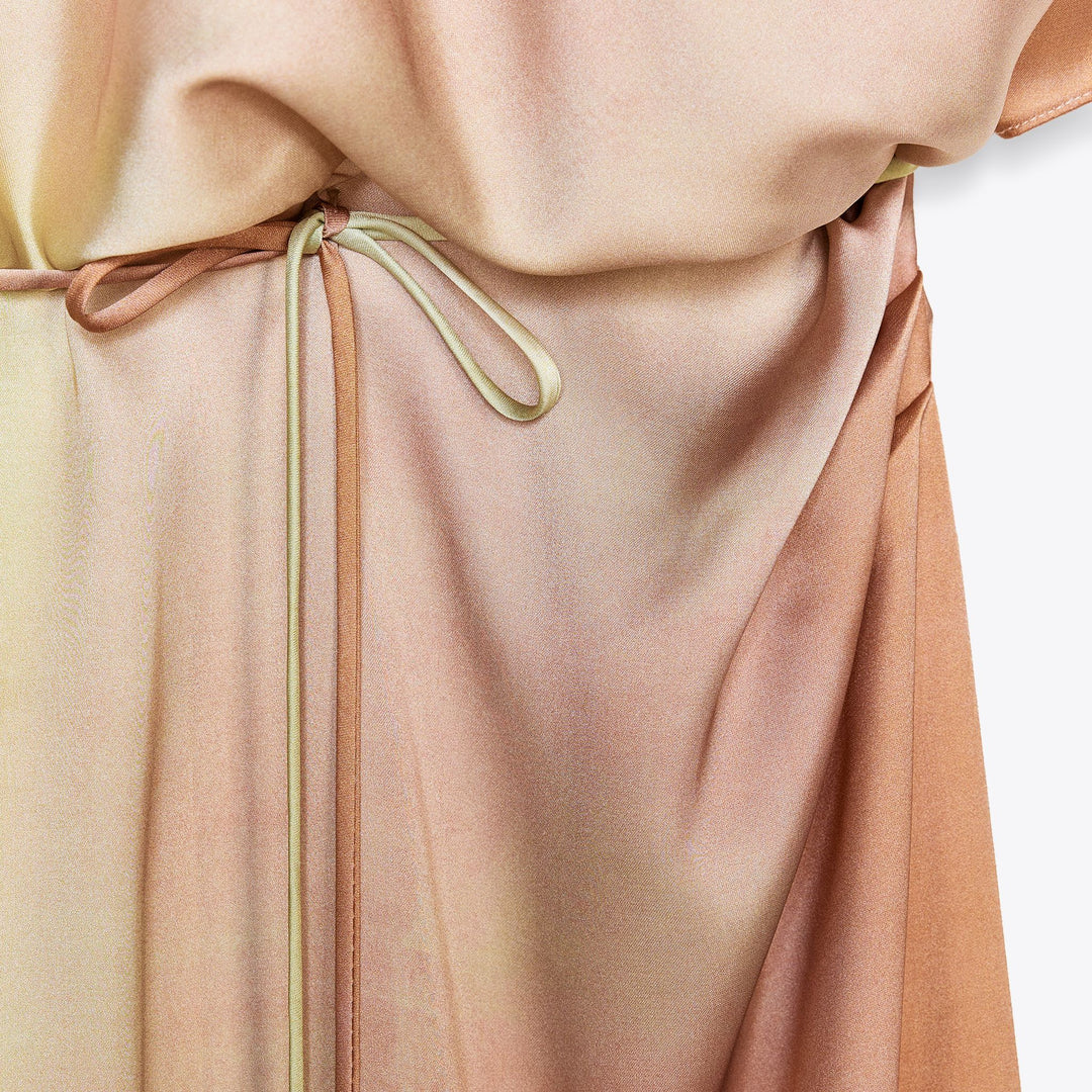Moudda ZARA - Robe Midi Satin - Tie and Dye - Tunisie 3