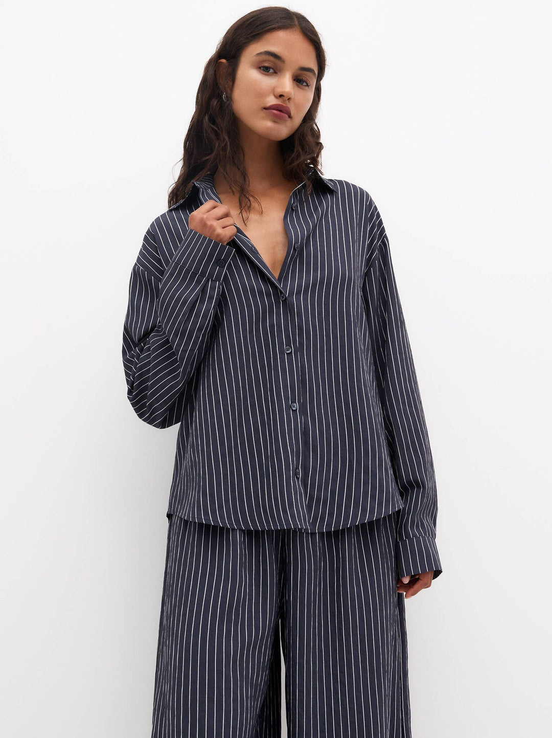 Moudda PULL & BEAR - Chemise Fluide Poche Vif Rayure S - Tunisie 5