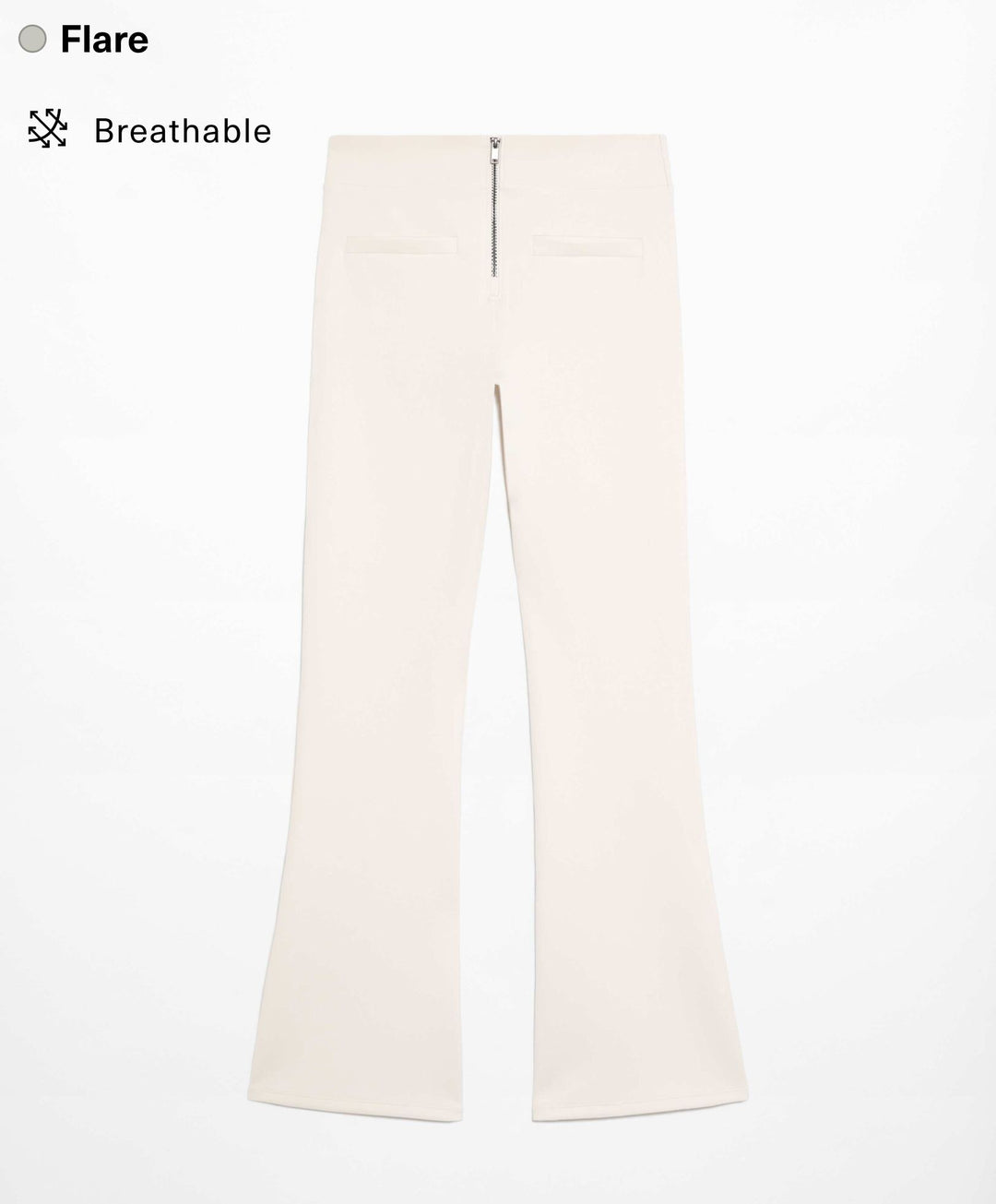 Moudda Oysho - Pantalon Flare Taille Basse Scuba à Fermeture - Tunisie 1