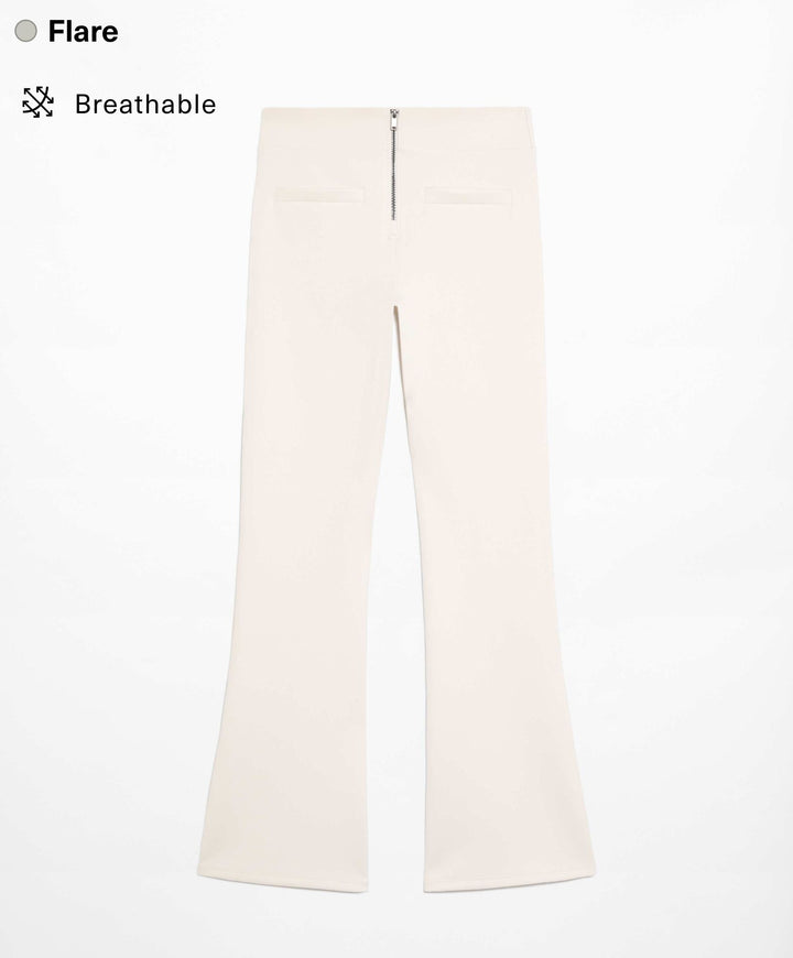 Moudda Oysho - Pantalon Flare Taille Basse Scuba à Fermeture - Tunisie 1