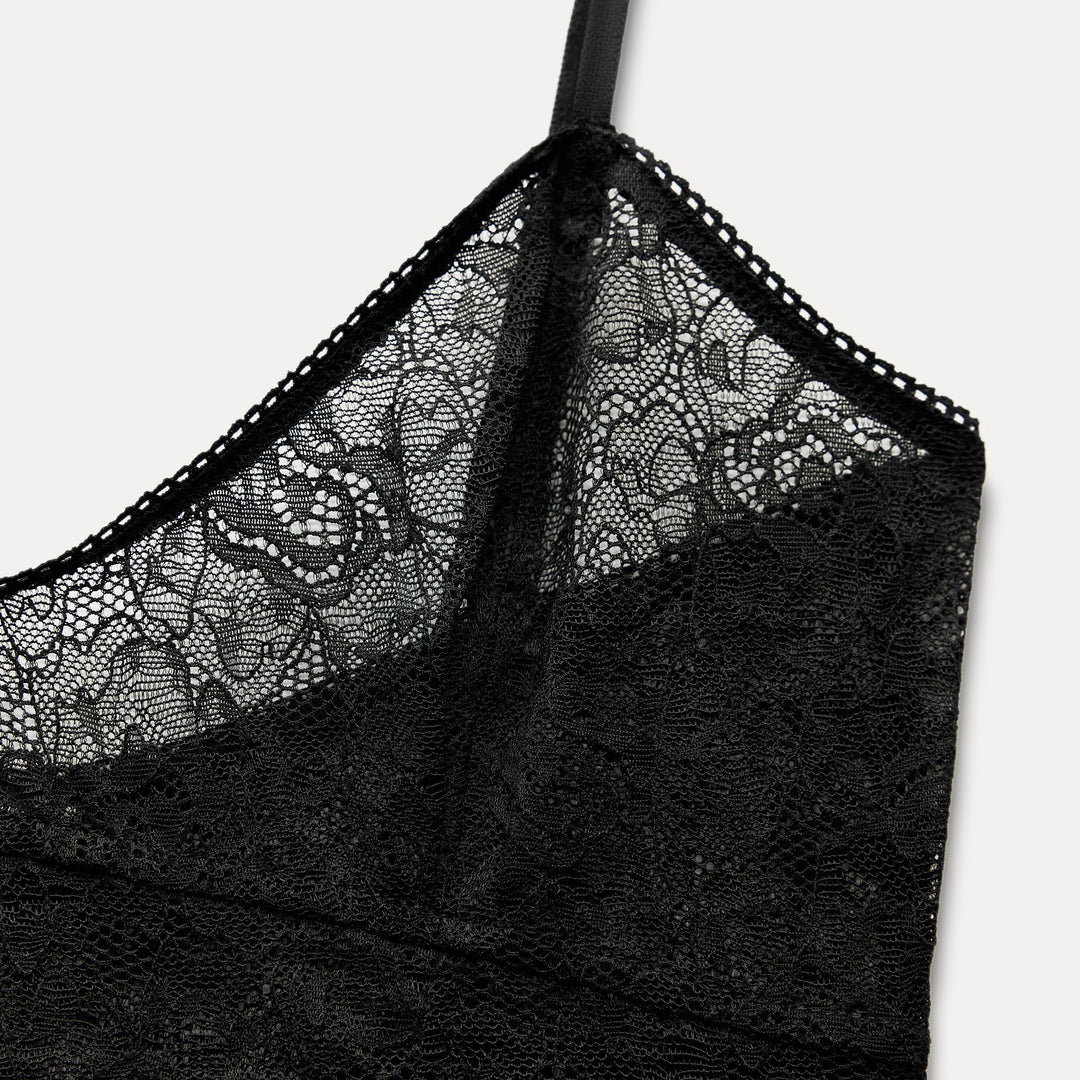 Moudda ZARA - Body à Bretelles Style Ballerine Dentelle - Tunisie 3