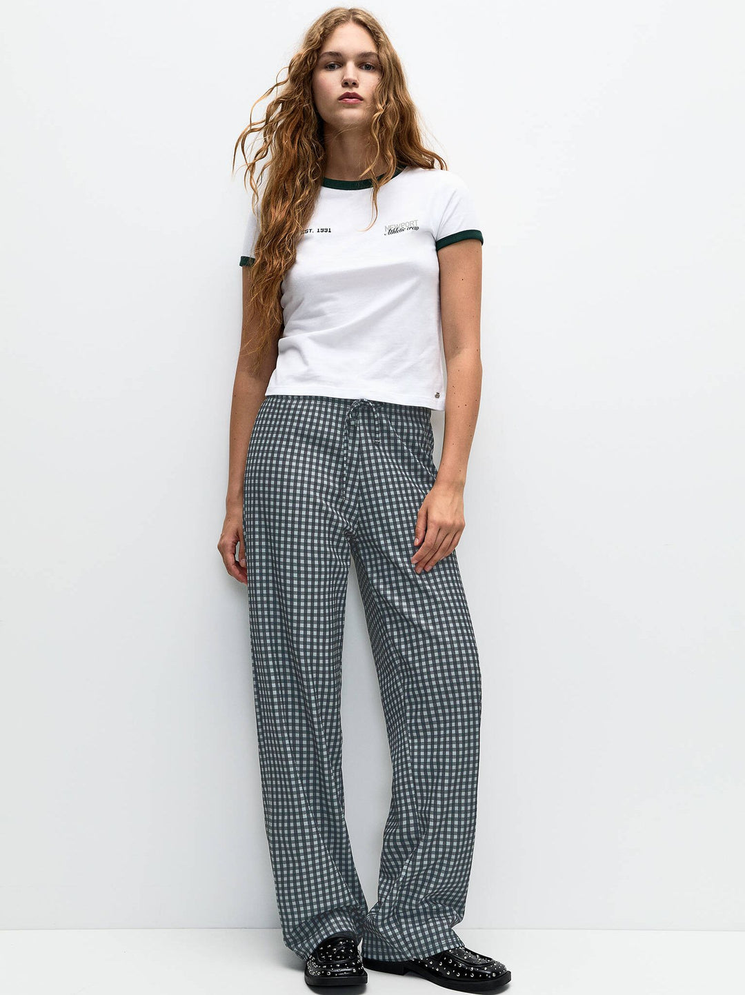 Moudda PULL & BEAR - Pantalon Pacific Circulaire Vichy - Tunisie 1