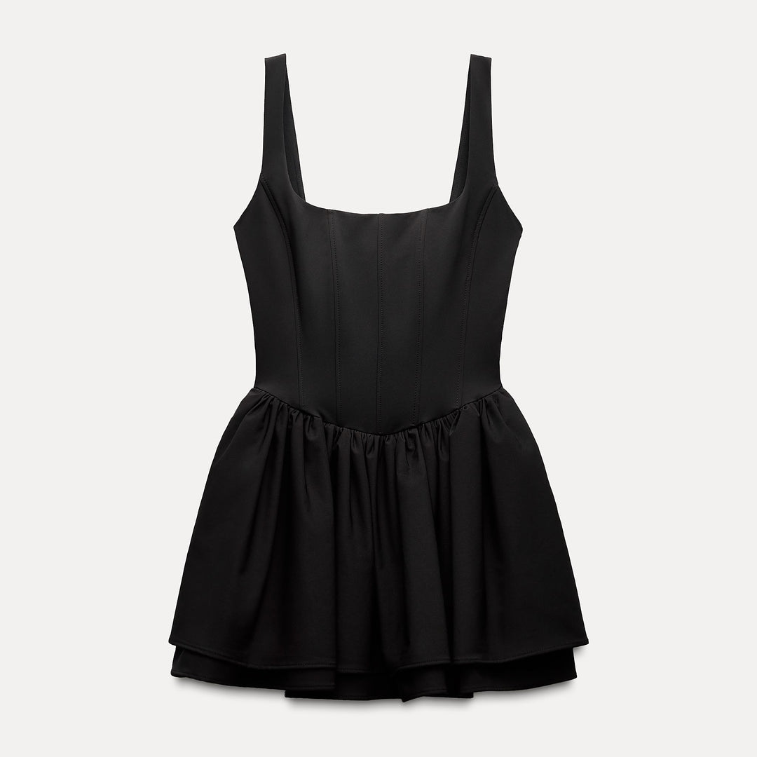 Moudda ZARA - Robe courte corset élastique fines bretelles capes - Tunisie 2