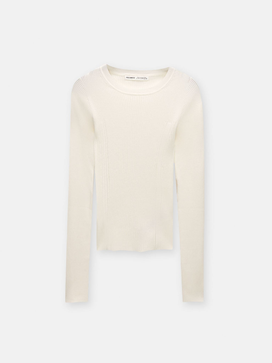 Moudda PULL & BEAR - Pull Basique Côtelé Col Carré Viscose - Tunisie 1