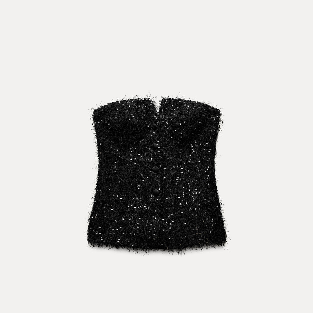 Moudda ZARA - Gilet Bustier à Franges - Tunisie 1