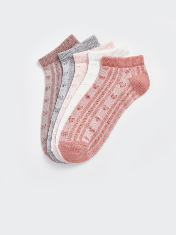 Moudda LC Waikiki - Chaussettes pour sneakers Femme Rose terne - Tunisie 2