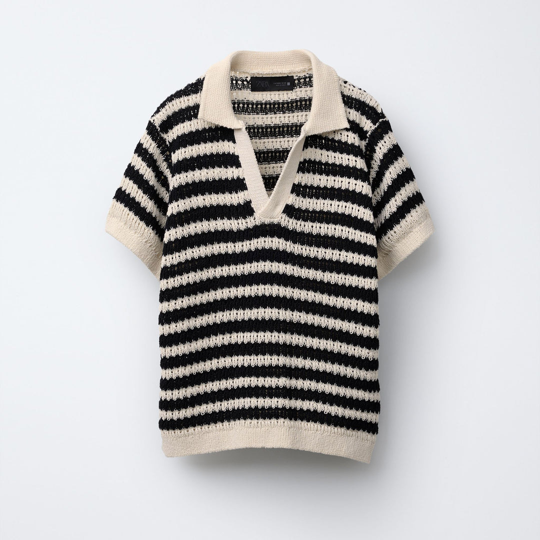 Moudda ZARA - Polo Crochet - Rayures - Tunisie 1