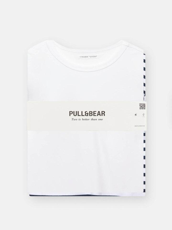 Moudda PULL & BEAR - Pack T-Shirts Basiques - Coton - Tunisie 4