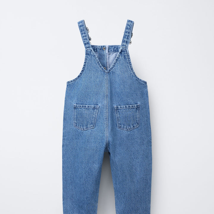 Moudda ZARA - Salopette Denim Enfant - Broderies Rouges - Tunisie 2