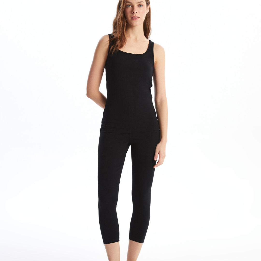 Moudda LC Waikiki - Débardeur base sous-vêtements Femme Noir - Tunisie 2