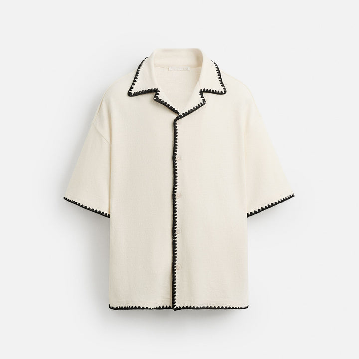 Moudda ZARA - Chemise - Broderie Contrastée (Craftsmanship) - Tunisie 1