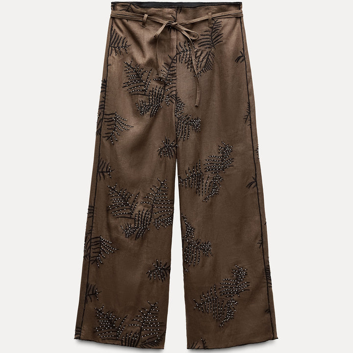 Moudda ZARA - Combinaison 503 pantalon jambe large fantaisie brodé - Tunisie 1