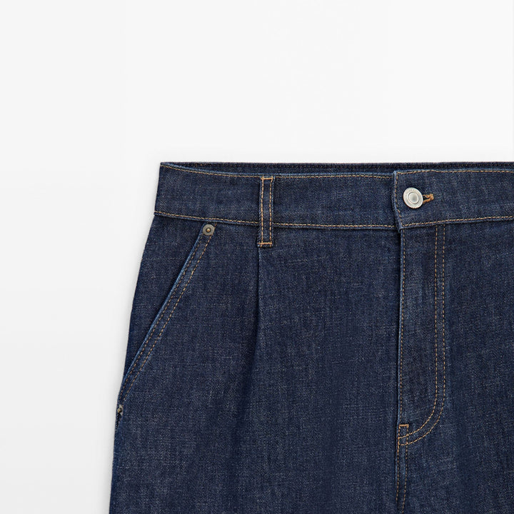 Moudda Massimo Dutti - Jean taille haute jambe large plissé - Tunisie 3