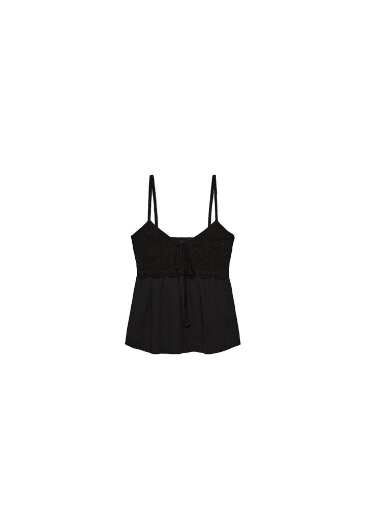 Moudda STRADIVARIUS - T-Shirt à Bretelles en Crochet Combiné - Tunisie 1