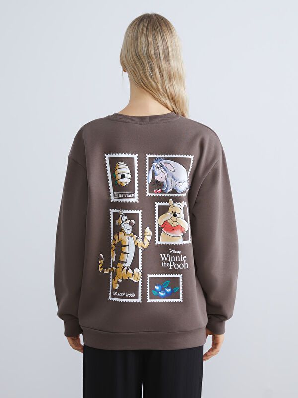 Moudda LC Waikiki - Sweatshirt en jersey sous licence Femme Brun - Tunisie 4