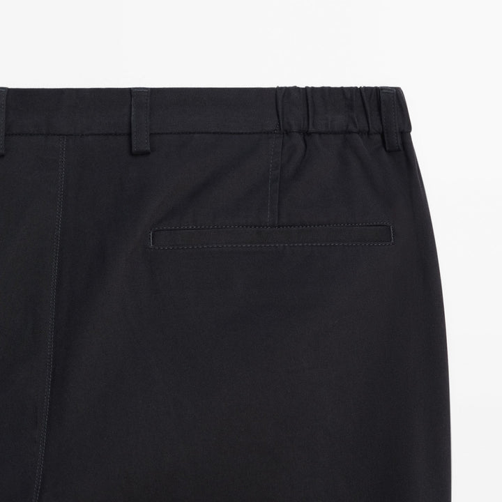 Moudda Massimo Dutti - Pantalon sergé brossé détail taille coupe fuselée - Tunisie 6