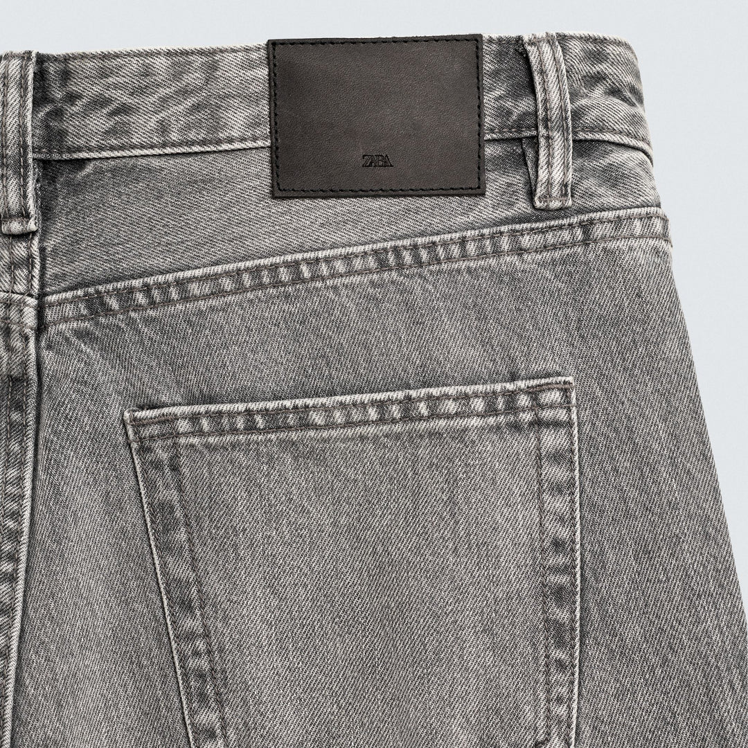 Moudda ZARA - Pantalon Denim Gris - Ceinture (Reworking Classics) - Tunisie 4