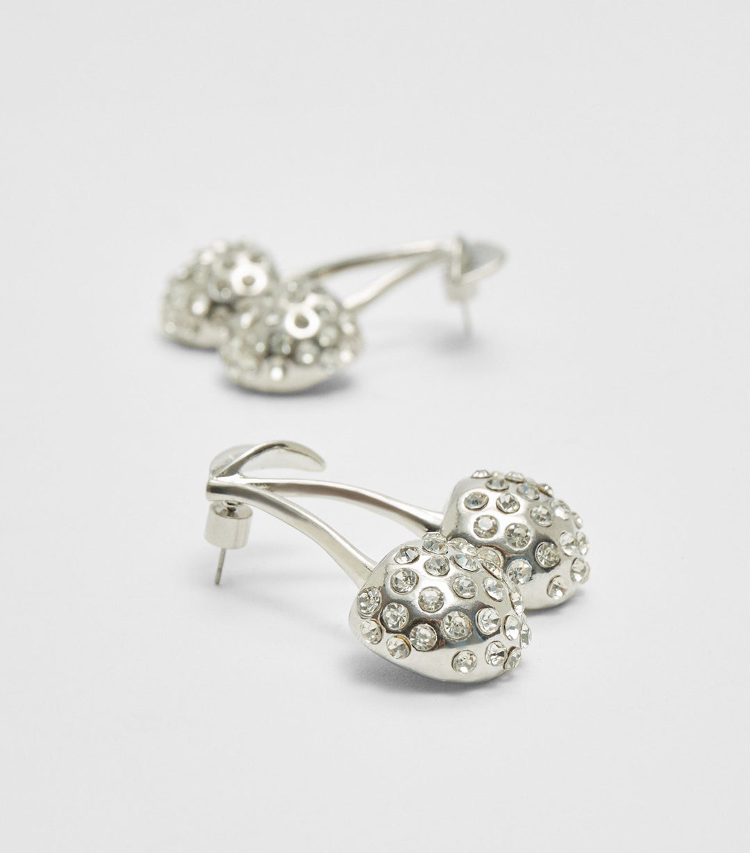 Moudda STRADIVARIUS - Boucle d'Oreille Cerise Strass - Tunisie 3