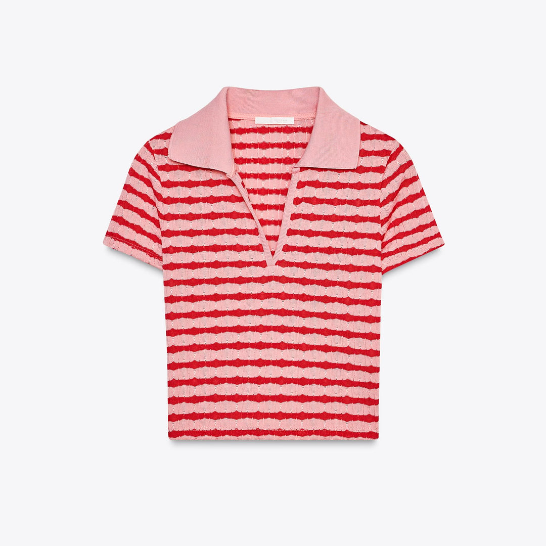 Moudda ZARA - T-Shirt Polo - Jacquard & Col Rond - Tunisie 1