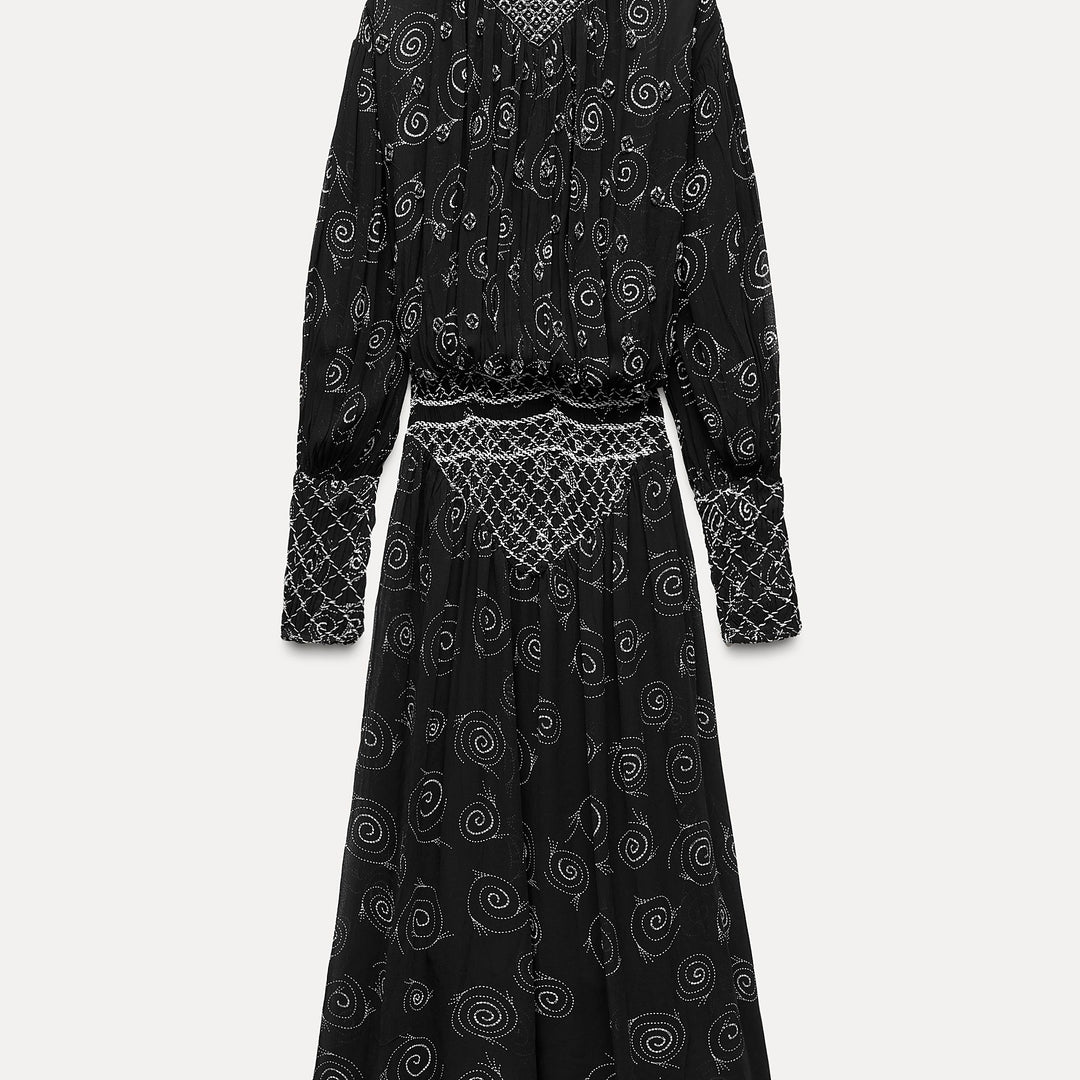 Moudda ZARA - Robe imprimée froncée avec strass - Tunisie 2