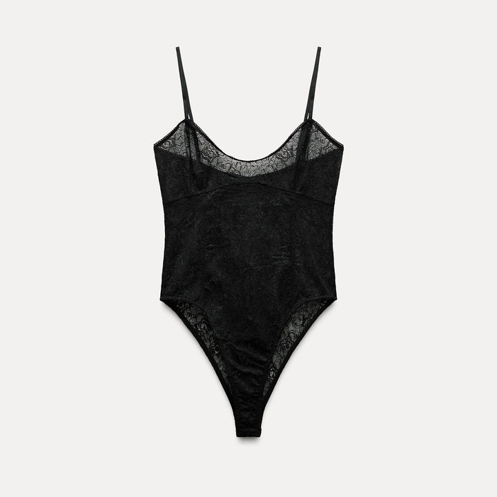 Moudda ZARA - Body à Bretelles Style Ballerine Dentelle - Tunisie 1