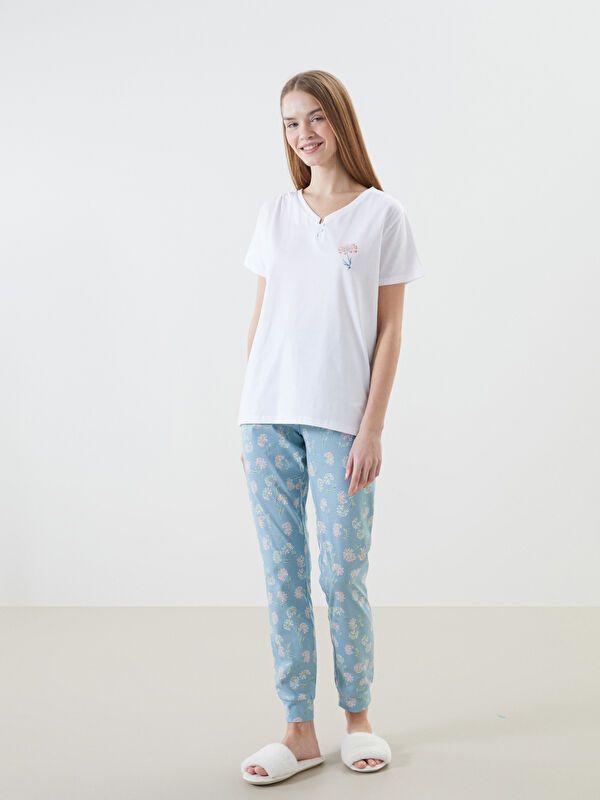 Moudda LC Waikiki - Pyjama en jersey à manches courtes pour Femmes - Tunisie 2