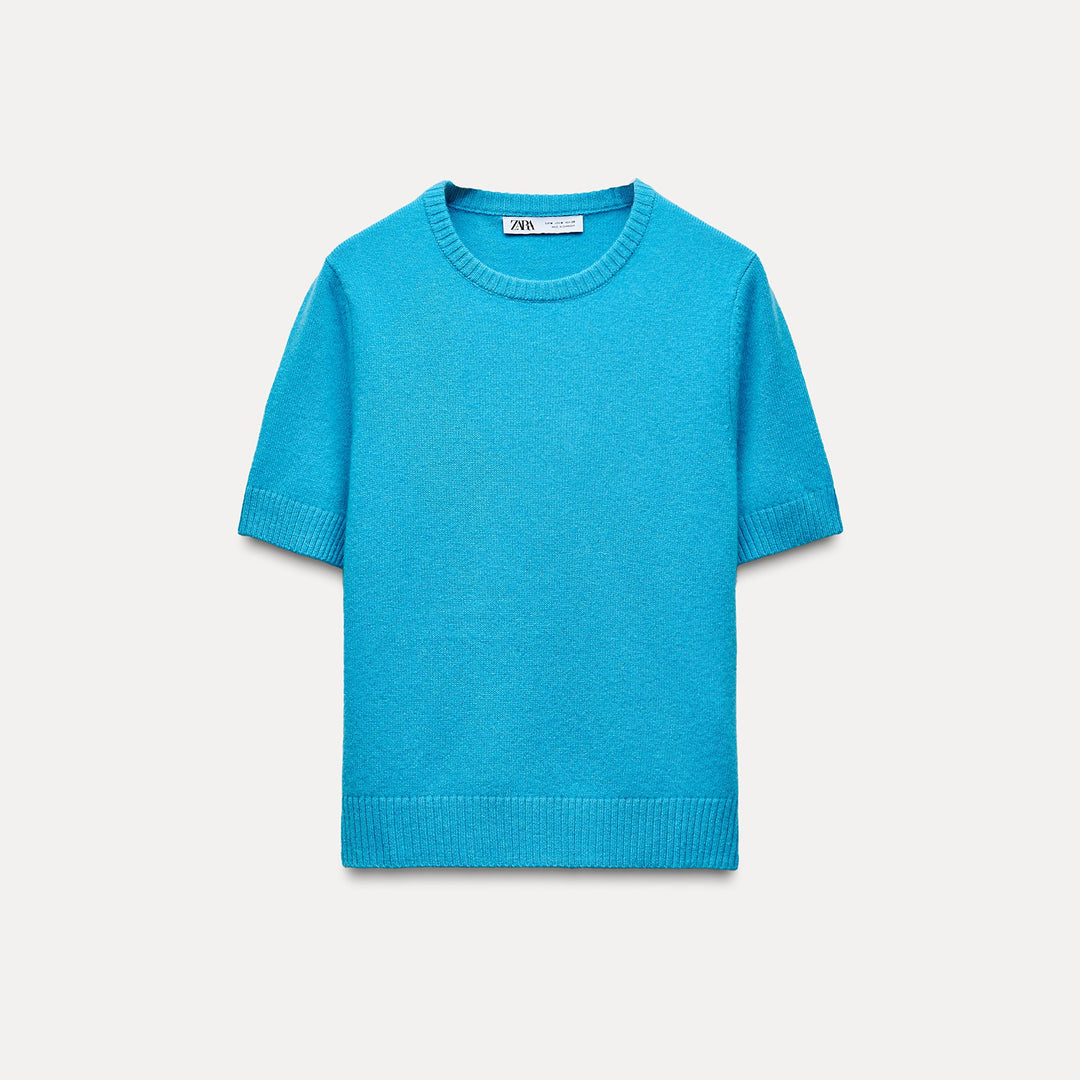 Moudda ZARA - Pull manches courtes 100% laine RWS - Tunisie 2