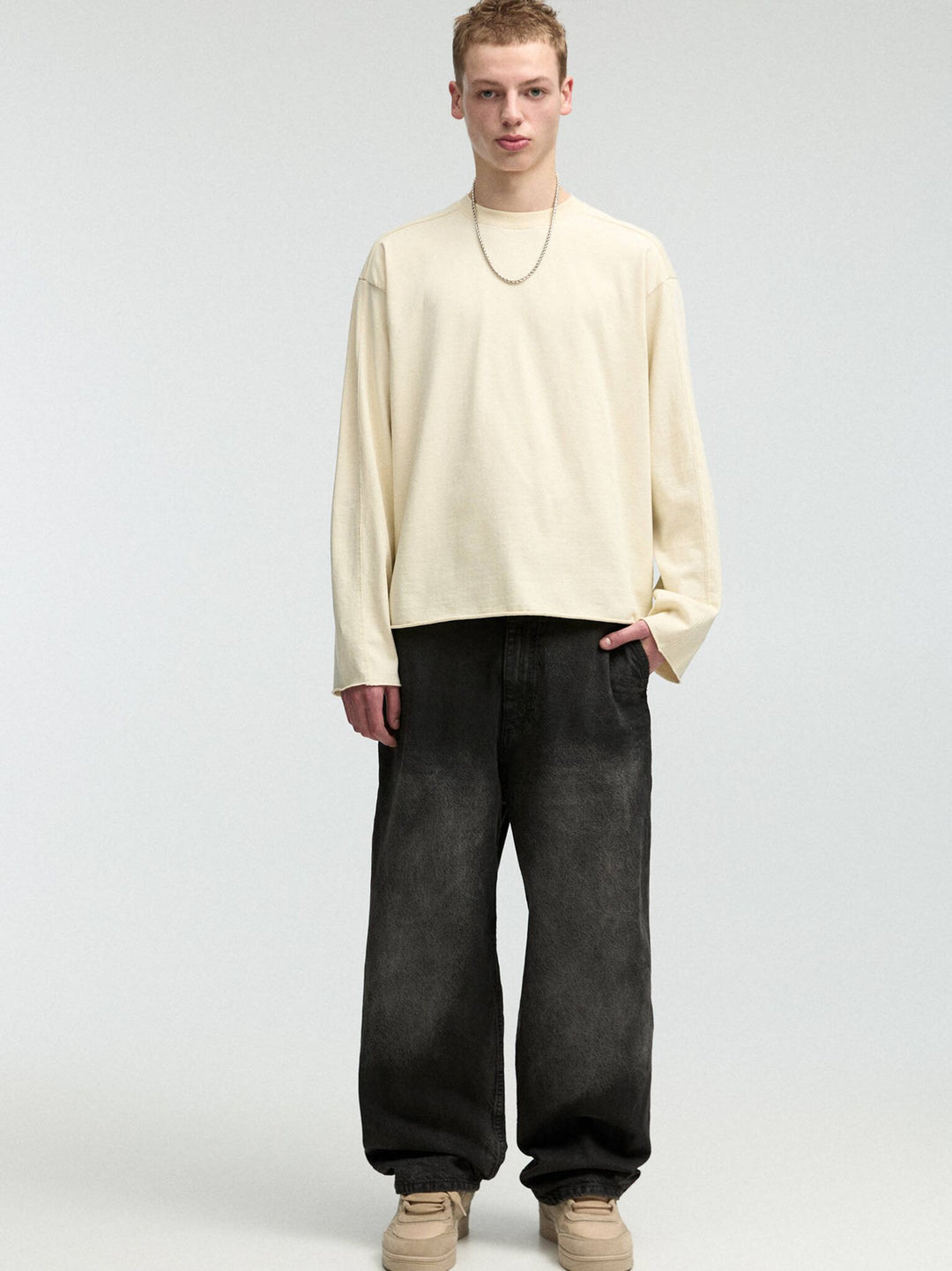 Moudda PULL & BEAR - Pantalon Denim Skater - Spray - Tunisie 2