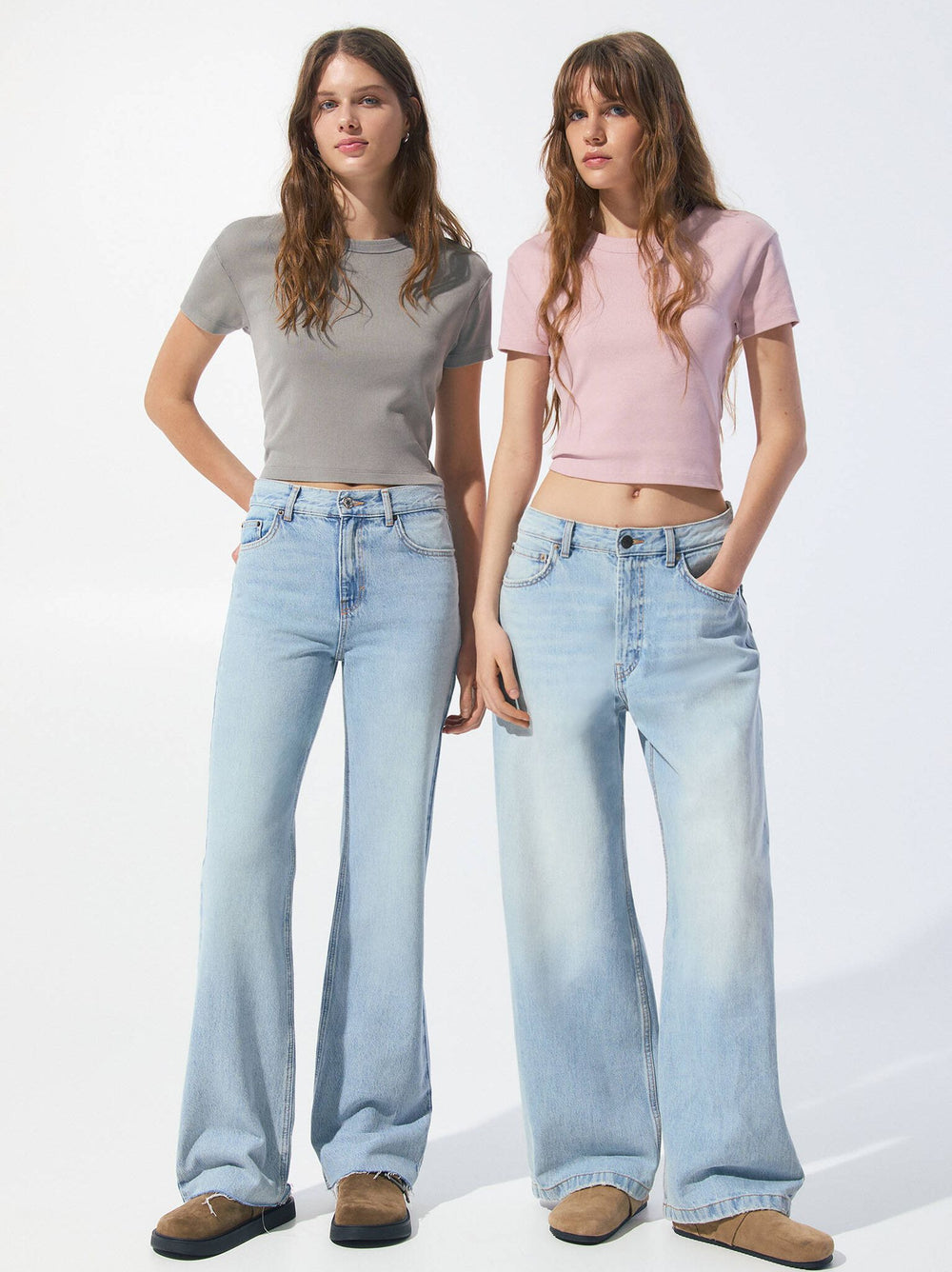 Moudda PULL & BEAR - Pack T-Shirts Basiques - Côtes & Col Rond - Tunisie 2