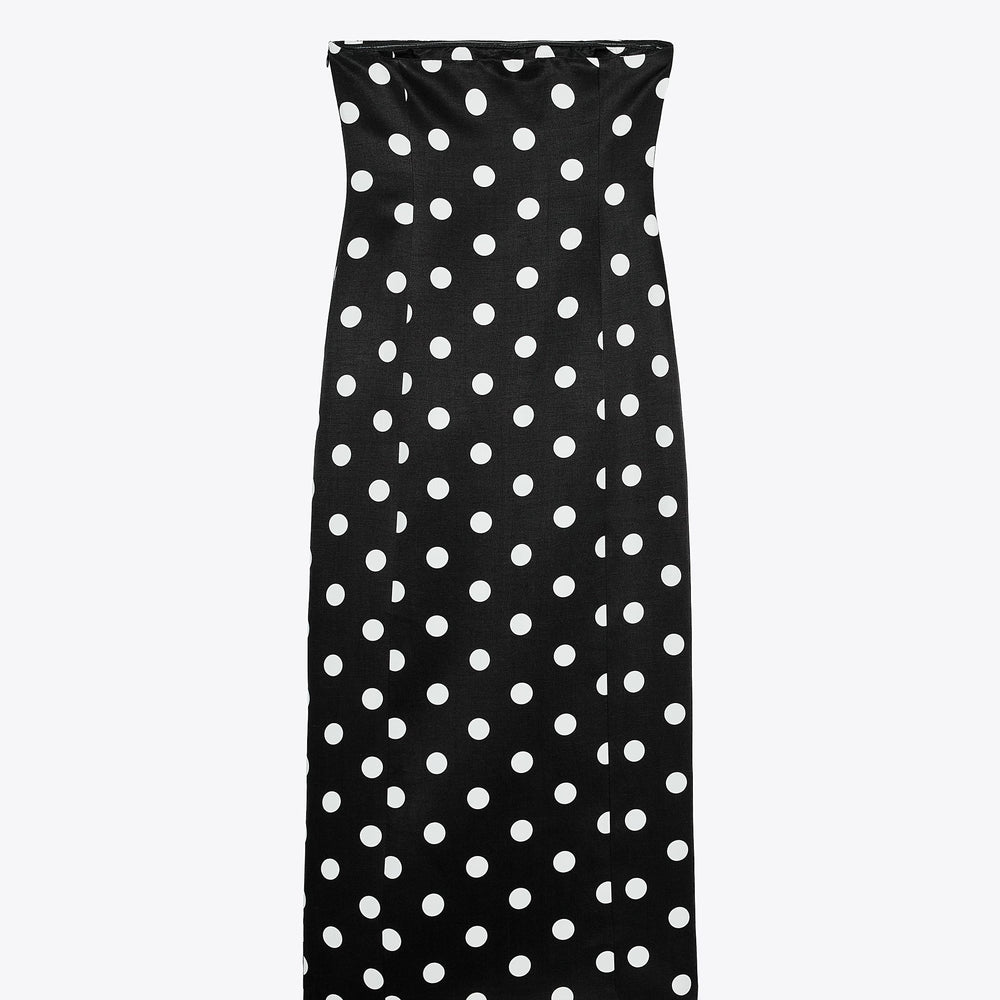 Moudda ZARA - Robe Midi - Pois & Encolure Baignoire - Tunisie 2