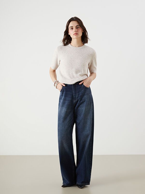 Moudda LC Waikiki - Pull tricot moyen Femme Mélange beige - Tunisie 2