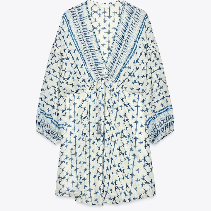 Moudda ZARA - Robe Courte - Fil Métallisé & Imprimé - Tunisie 1