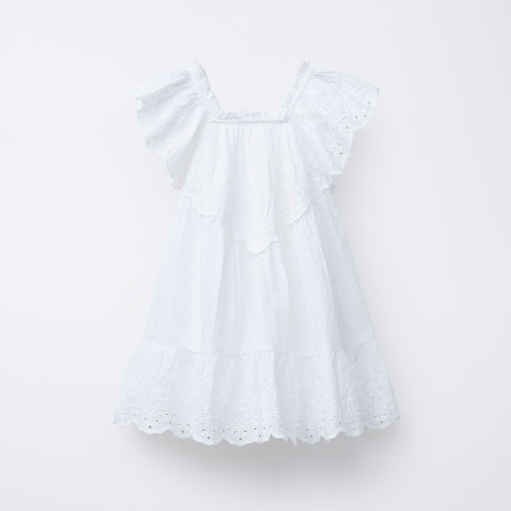 Moudda ZARA - Robe Enfant Blanche Schiffli - Collection Avril - Tunisie 1