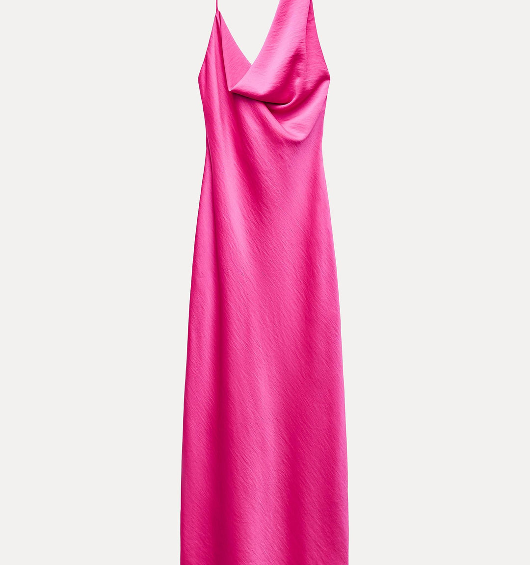 Moudda ZARA - Robe mi-longue satinée décolleté asymétrique - Tunisie 4