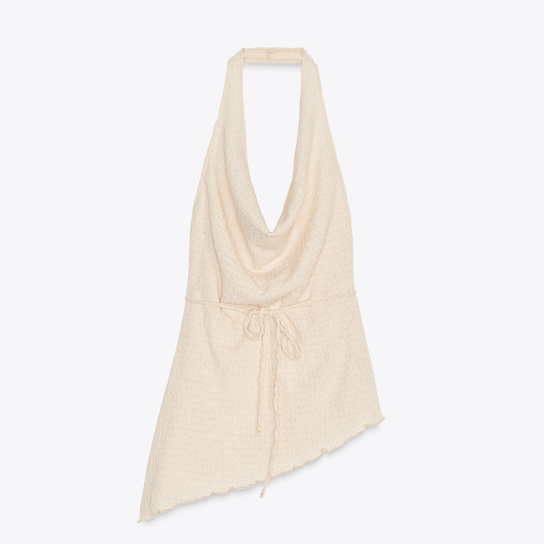 Moudda ZARA - Top Asymétrique - Texture Fluide - Tunisie 1