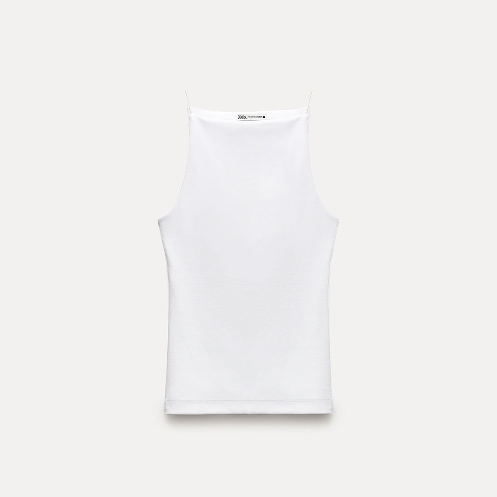 Moudda ZARA - T-shirt brassière en coton élasthanne, bretelles élastiques - Tunisie 2
