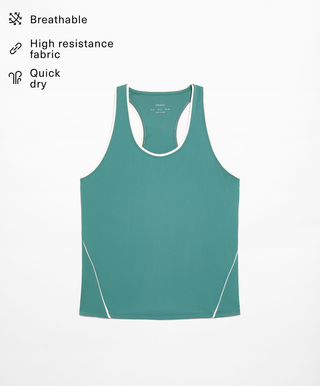Moudda Oysho - T-Shirt Technique Padel avec Passepoil - Tunisie 3