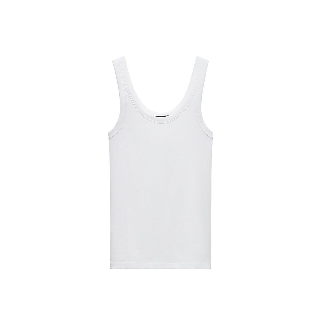 Moudda ZARA - T-shirt en Coton Mercerisé à Bretelles - Tunisie 3