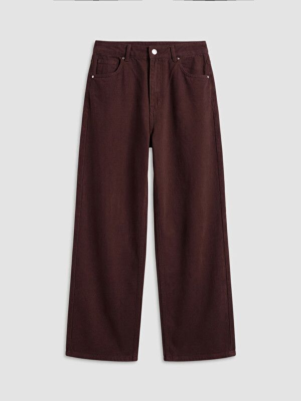 Moudda LC Waikiki - Pantalon en jean pour Femme couleur Marron - Tunisie 1