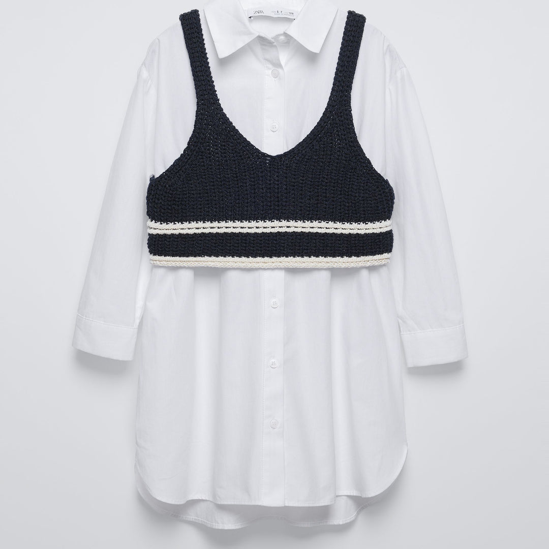 Moudda ZARA - Robe fille chemisier top maille - Tunisie 1