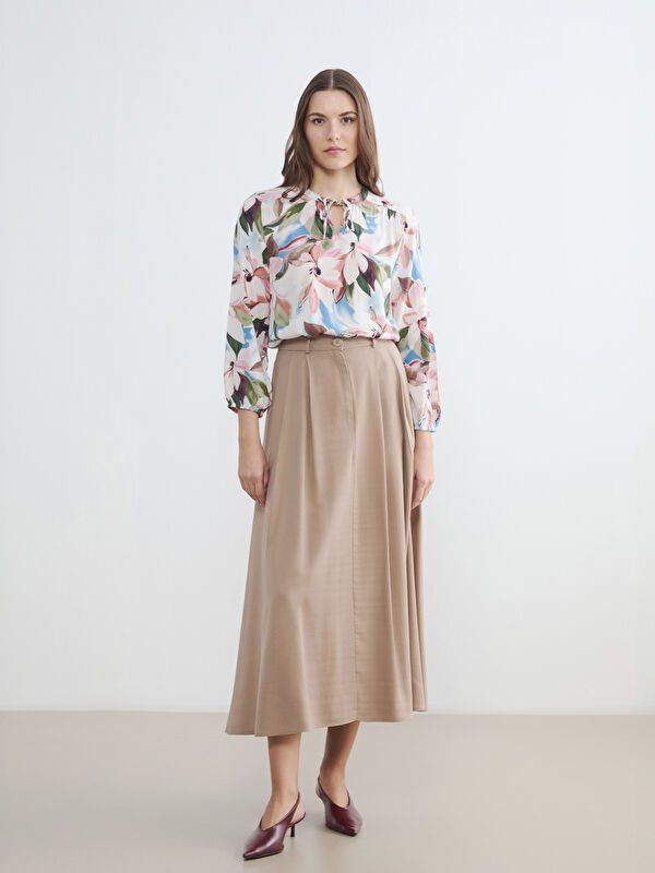 Moudda LC Waikiki - Chemisier (blouse) imprimé manches longues en tissu - Tunisie 2