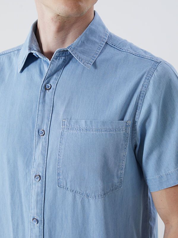 Moudda LC Waikiki - Chemise en jean manches courtes pour Homme - Tunisie 3