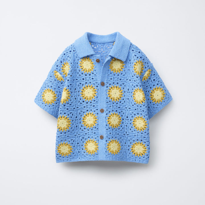 Moudda ZARA - Chemise Maille Enfant - Crochet & Soleils (4TD) - Tunisie 1