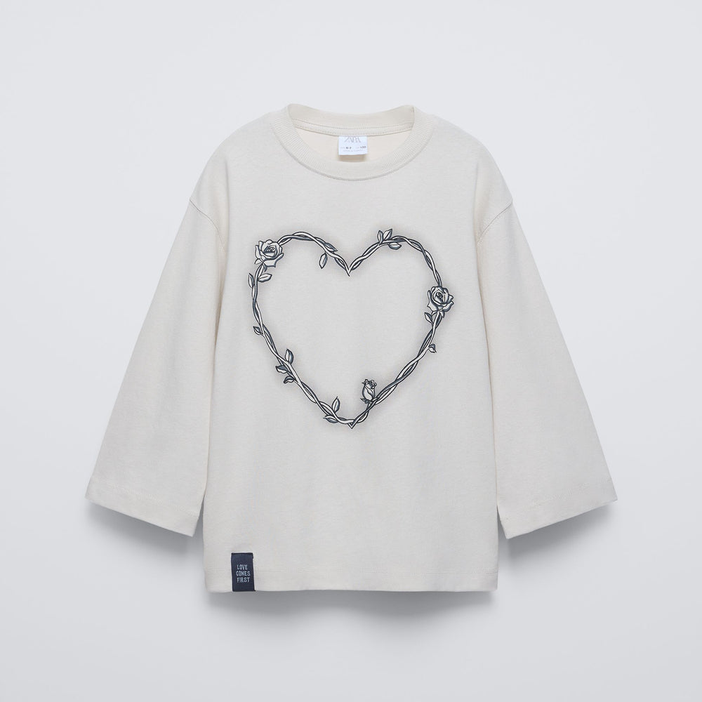 Moudda ZARA - T-shirt cœur et roses - Tunisie 2