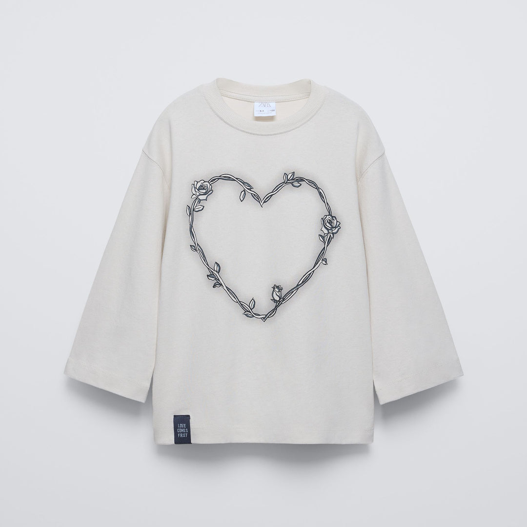 Moudda ZARA - T-shirt cœur et roses - Tunisie 2