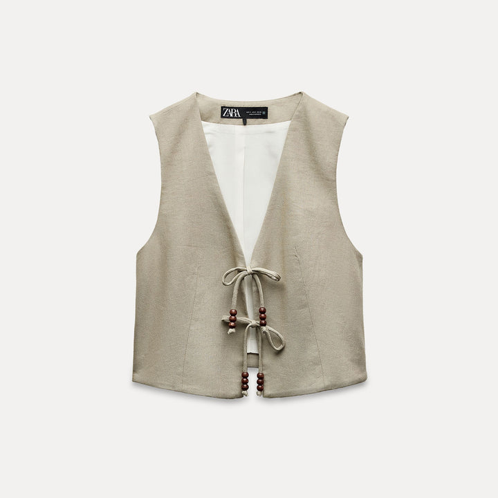Moudda ZARA - Ensemble gilet orné de perles - Tunisie 1