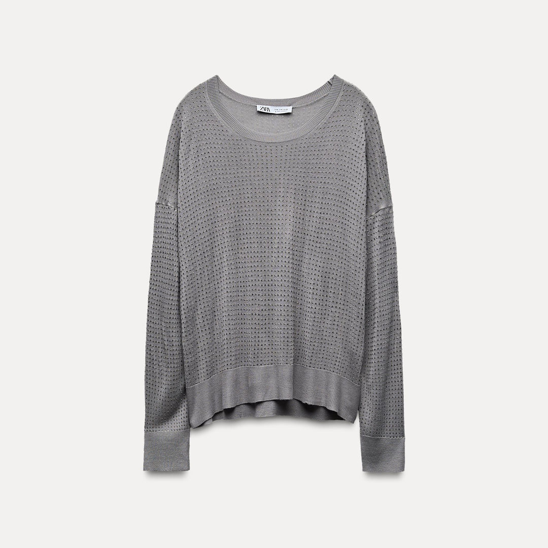 Moudda ZARA - Pull 50/50, strass - Tunisie 2