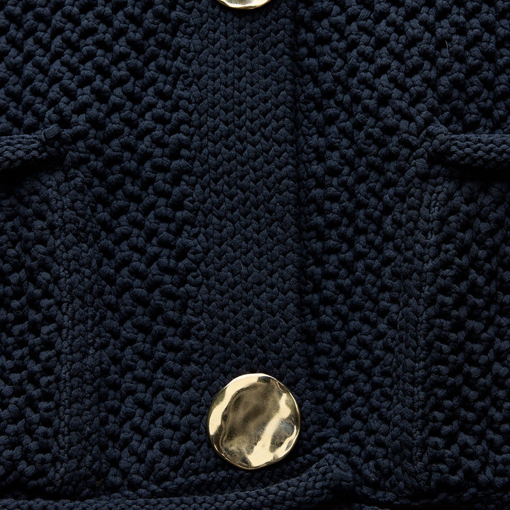 Moudda ZARA - Gilet maille épaisse poches boutons dorés - Tunisie 3