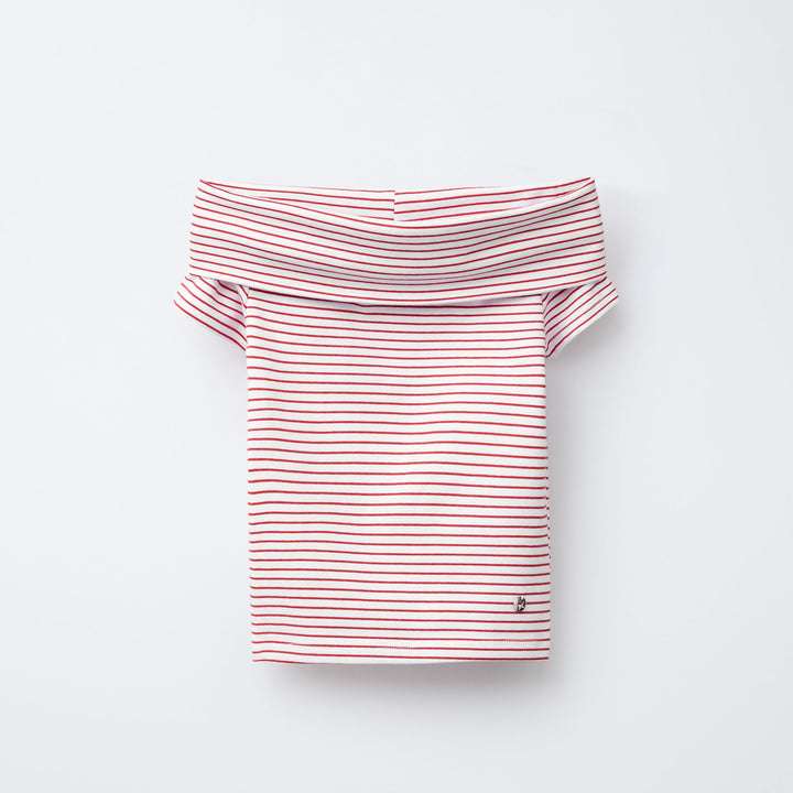 Moudda ZARA - T-Shirt Off-Shoulder - Rayures - Tunisie 1